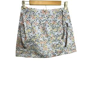 Elliette Silk Cotton Blend Floral Mini Skirt Coquette Fairy Fantasy Cocktail 6